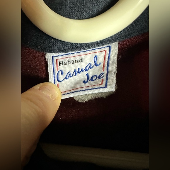 Vintage Haband Casual Joe Polo Shirt Long Sleeve 3 Button Striped Multicolor - Picture 5 of 5